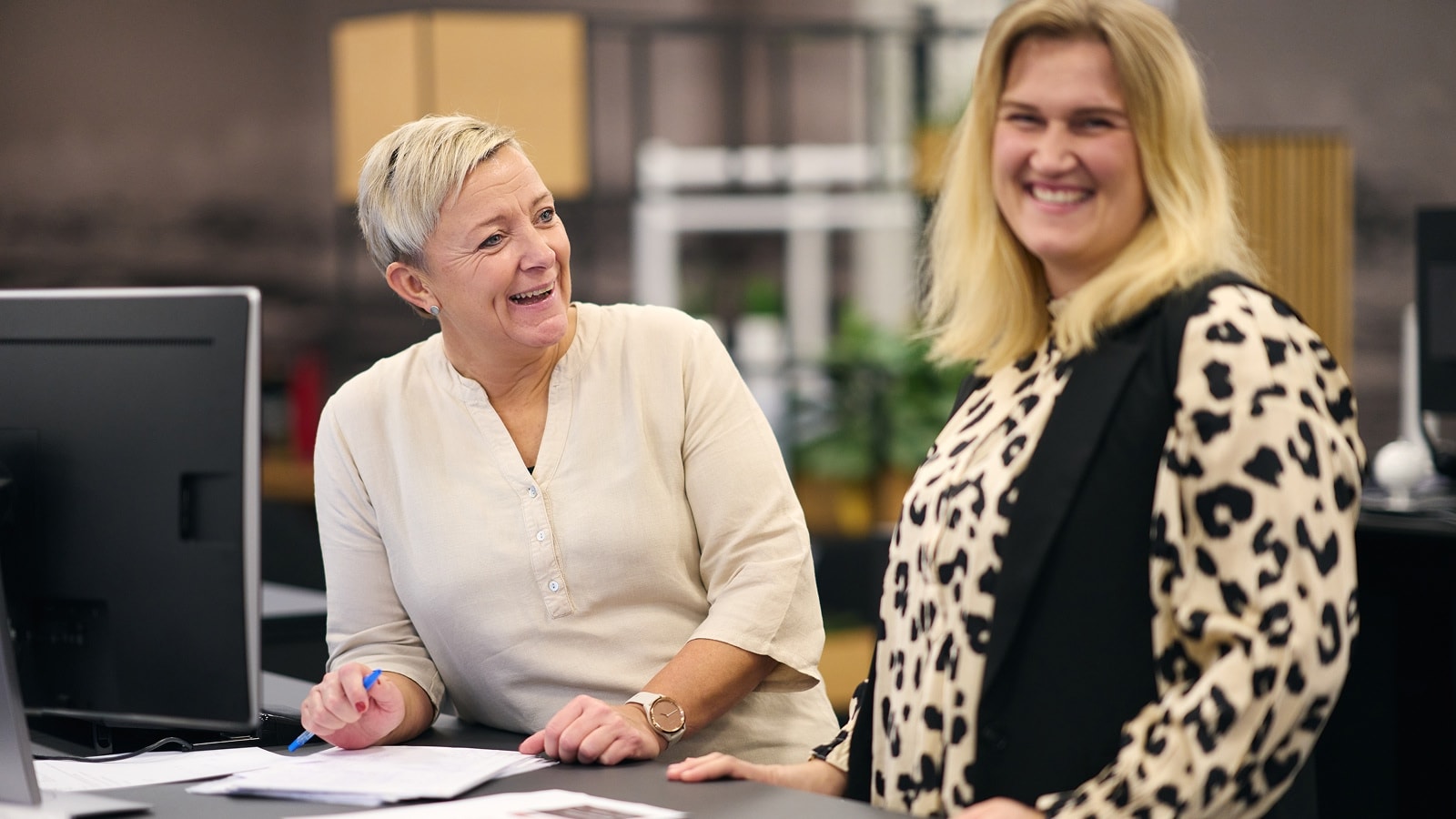 Medarbejdere der griner