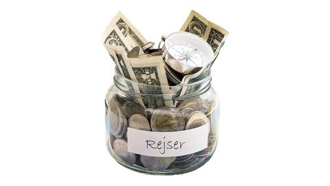 Krukke med dollar